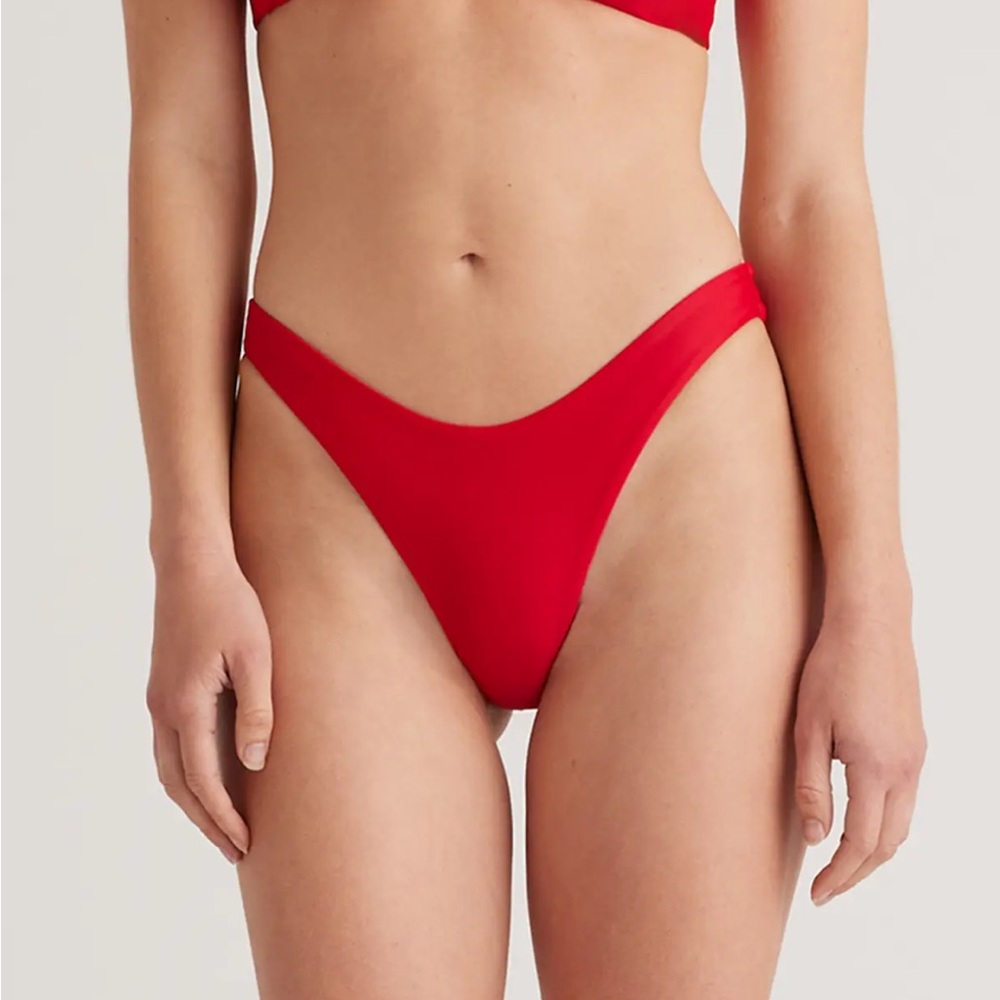 Quince Vibrant Red Swim Bottom